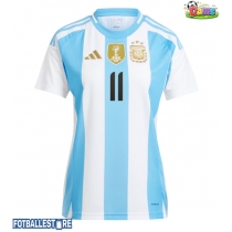 Argentina Angel Di Maria #11 Hjemmedrakt Dame Copa America 2024 Kortermet